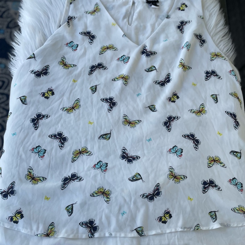 Torrid - Layered Butterfly Tank Top - Size 3 (Women's 3X) - Picture 3 of 12